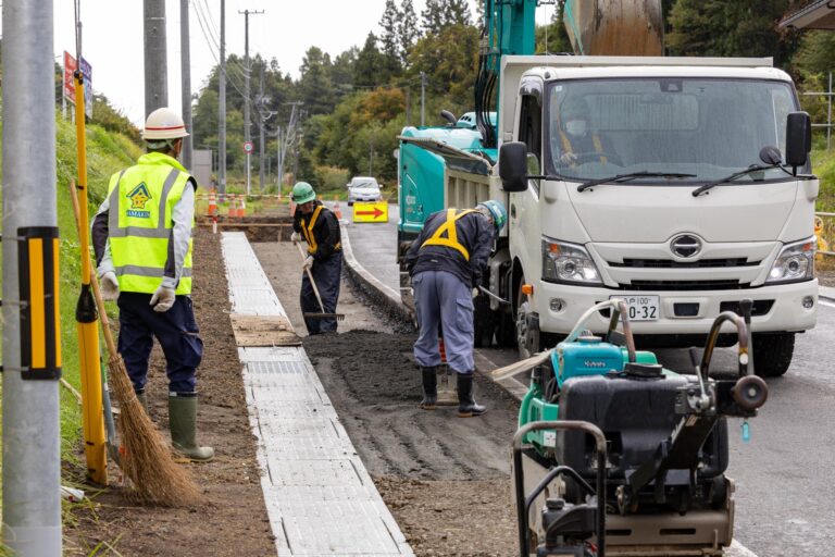 山田組の仕事現場の様子
