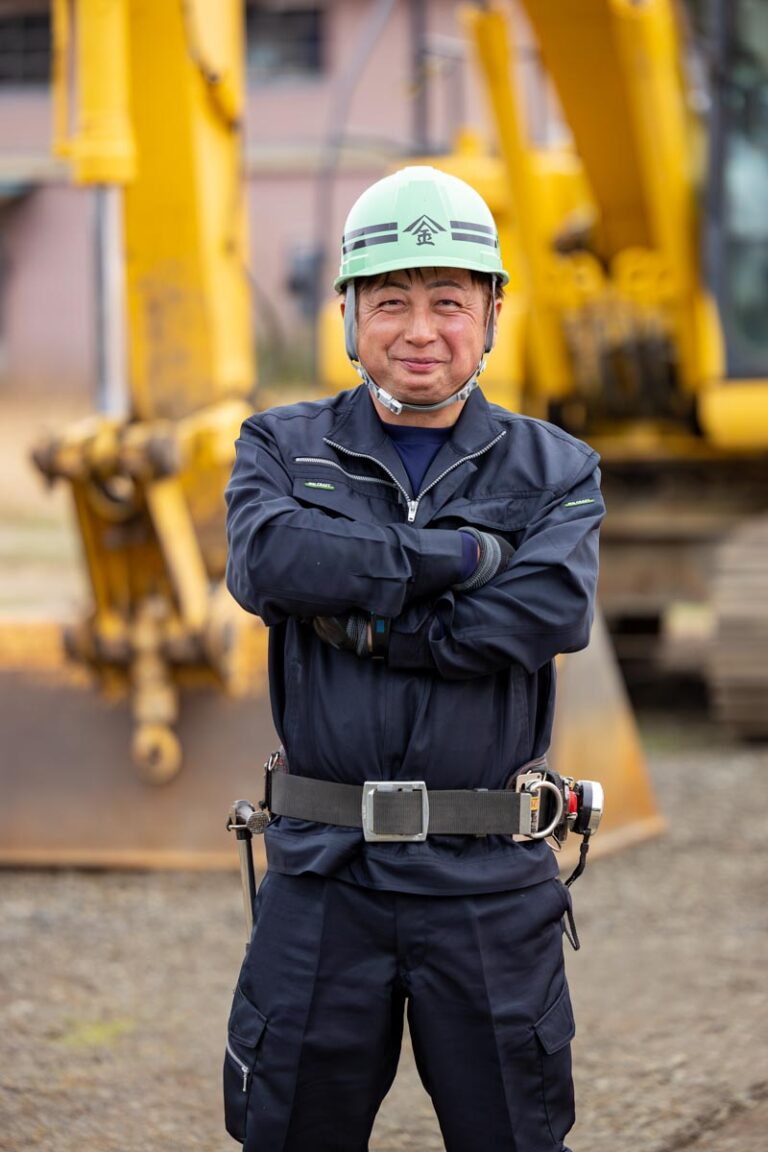 山田組の仕事現場の様子