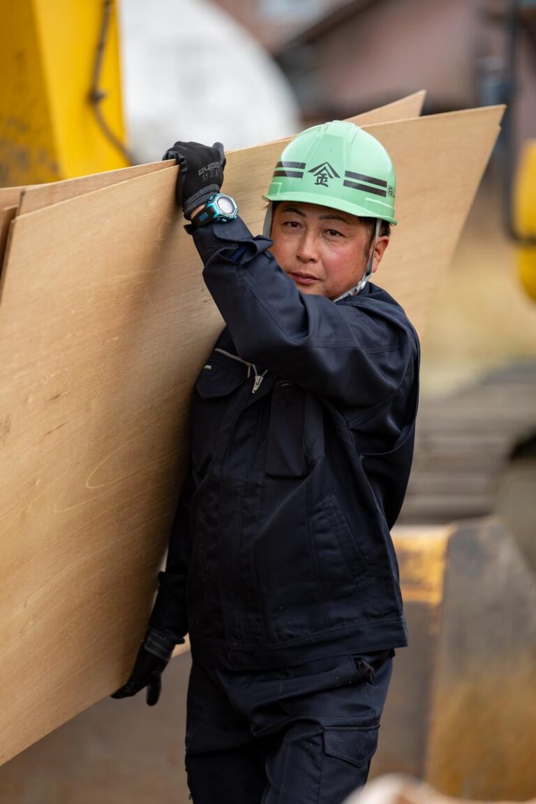 山田組の仕事現場の様子