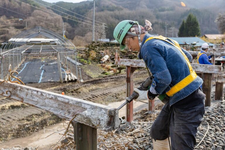 山田組の仕事現場の様子