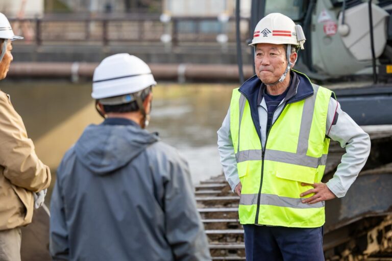 山田組の仕事現場の様子