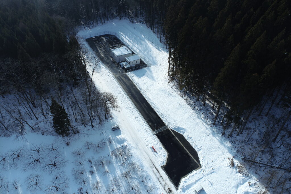 新目時配水池（仮称）築造工事の施工写真